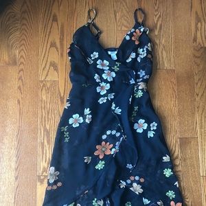 High-Low Midi Ruffled Flowy Dress